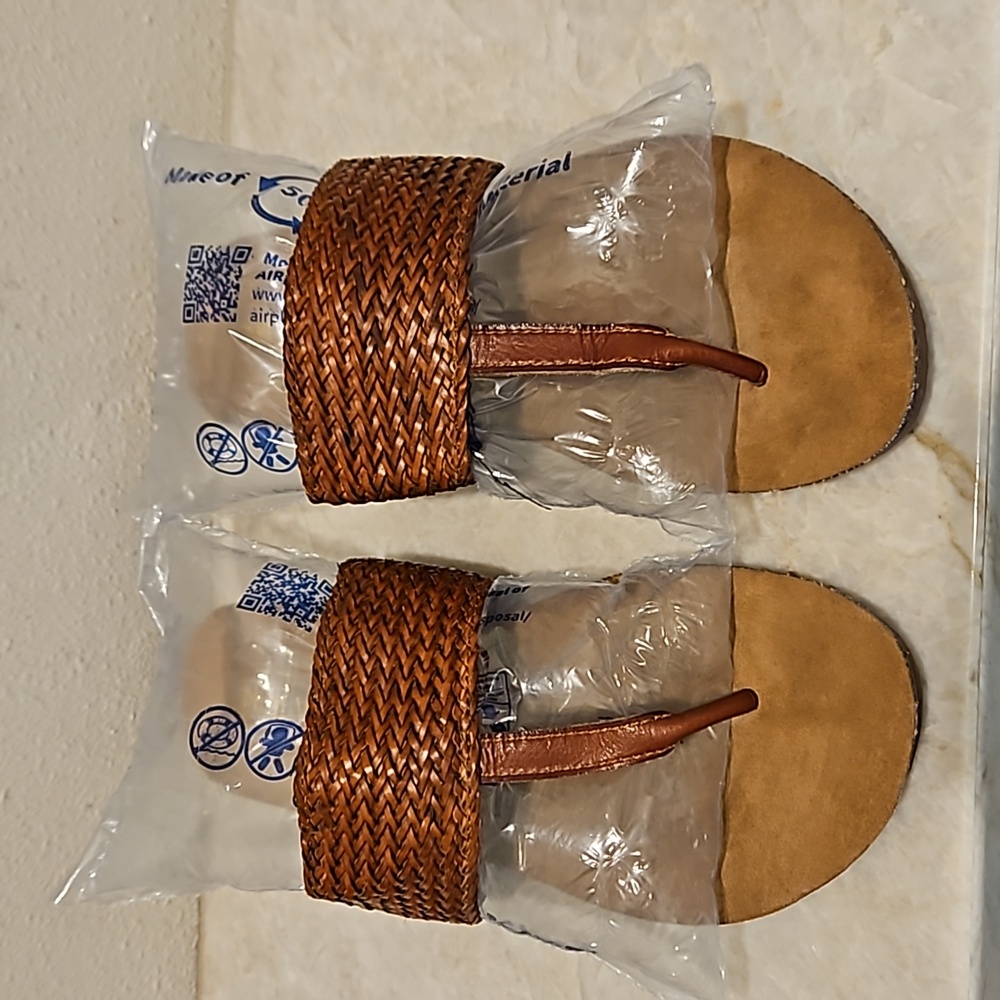 Nine West Greek Sandals with Woven strap